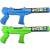 Blue and green water guns, super water guns, water pistols, summer fun, kids toys, outdoor games