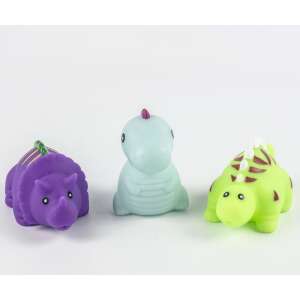 Buddy&Barney: Light up squirting dinosaur bath toys, set of 3, green, blue, purple - Babies & Toddler