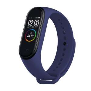 Xiaomi MI Band 4 / Xiaomi MI Band 3 DEVIA DELUXE SPORT pótszíj (egyedi méret, szilikon, állítható) SÖTÉTKÉK 64140665 - Devia