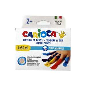 Ujjfesték szett különböző színekkel 4x50ml - Carioca 85636170 Kreatív játék