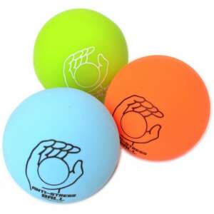 Antistressz kislabda, vegyes színek, 7 cm - John