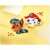 Paw Patrol 2 in 1 Creativity Set, Stamp Set and Ironing Beads, close-up of the finished ironed bead designs