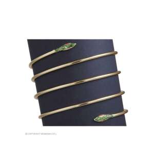 Arany kígyós karkötő, Kleopátra jelmez kiegészítő - Widmann