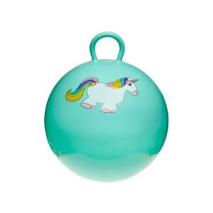 Zöld egyszarvú ugráló labda, 46 cm átmérőjű, gyerekeknek - Ugráló labda / figura