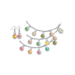 Fancy Charms jewelry making kit by 4M, colorful charms for bracelets, necklaces and earrings - Jewelry Making Kit