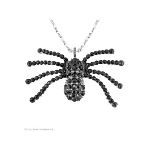 Fekete pók nyaklánc jelmez kiegészítő