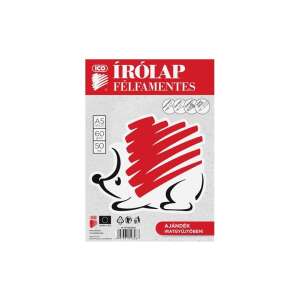 ICO A5 Schreibblock, 50 Blatt, halbliniert, 60g/m2 Papier, mit kostenlosem Ordner - Zeichengeräte