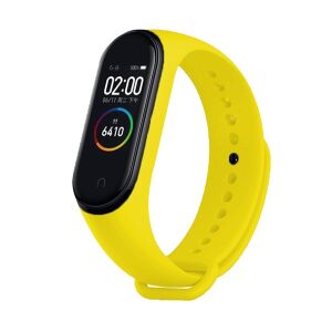 Xiaomi Mi Band 4 / Mi Band 3 Sárga Szilikon Pótszíj - Devia