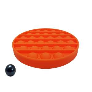 Stresszoldó játék, Pop it, szilikon, 13 cm, narancssárga, márvány golyó 64145160 Fejlesztő játékok ovisoknak