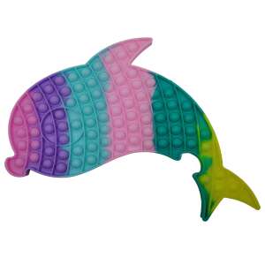 Jucaria antistres, Pop it Grand, model delfin, 41 cm, multicolor, 41x24 cm 64145252 - Minge antistres