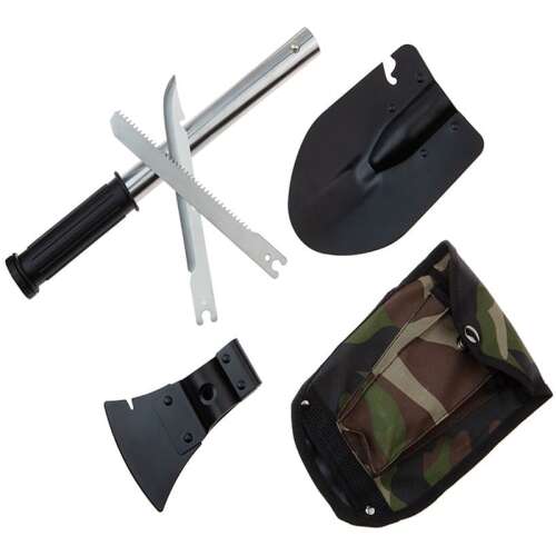 DEPOX® Multifunkčná lopata, High Society, 8 v 1, nehrdzavejúca oceľ, 51 cm, čierna 64145470