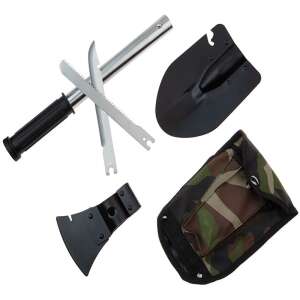 Lopata multifunctionala DEPOX®, High Society, 8 in 1, otel inoxidabil, 51 cm, negru 64145470 - Lopeți