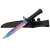 IdeallStore® Rainbow Spirit taktisches Jagdmesser, 32,5 cm, mit Scheide