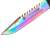 IdeallStore® Rainbow Spirit taktisches Jagdmesser, Nahaufnahme der Klinge
