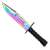 IdeallStore® Rainbow Spirit taktisches Jagdmesser, 32,5 cm, mit Scheide