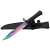 Nóż IdeallStore® Rainbow Rambo o stałej długości ostrza 32,5 cm z pochwą