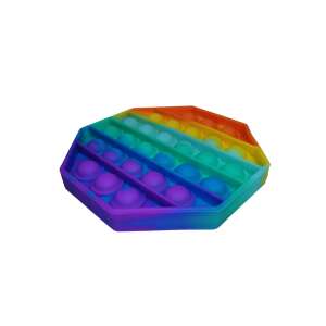 Jucarie antistres, Pop it, silicon, hexagon, 12.5 cm, multicolor 64145879 Jocuri si jucarii educative