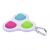 Близък план на Триъгълния Pop It Ключодържател - Детайл на Fidget Играчка