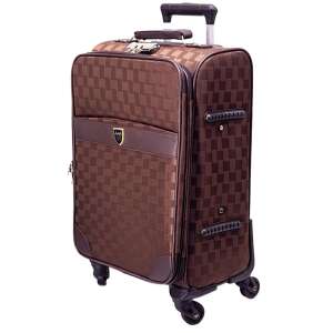 Valiză de călătorie Dollcini Globe de 20 inci, maro, cu 4 roți - Dollcini Valize