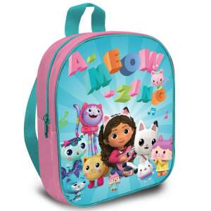 Gabby's Dollhouse Meow-mazing Rucksack, rosa und blauer Rucksack mit Gabby und ihren Katzenfreunden - Rucksäcke & Taschen für Kindergarten