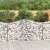 vidaXL horganyzott acél gabion kosár, ívelt, 40 db, 200x50x100/120 cm, kerítés, dekoratív, hangszigetelő