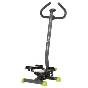 Stepper Homcom cu monitor LCD, gri și verde, pentru antrenament acasă - Aparate și echipamente cardio