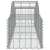 vidaXL horganyzott acél gabion kosár, 11 db, 200x50x40/60 cm, oldalnézet