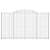vidaXL horganyzott acél gabion kosár, 4 db, ívelt, 300x30x160/180 cm, kerítés, dekoratív, hangszigetelő