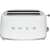 Paine de paine SMEG TSF02WHEU, design retro anii 50, 4 felii, 6 nivele, 3 programe, alb (TSF02WHEU) 133600645