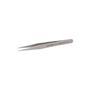 125mm stainless steel tweezers, non-magnetic, fine tip, tweezers for electronics, precision tweezers - Network Tool