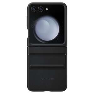 Samsung Galaxy Z Flip5 Eco-Leather Case, Black - Phone Case