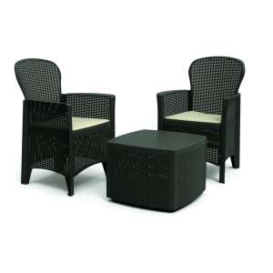 Gorin 2 személyes Kerti Bútorszett, Antracit