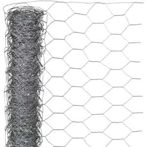 Nature galvanized steel wire mesh, 0.5 x 2.5 m, 25 mm mesh size - Fence element
