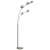 Lampă de podea argintie cu 5 lumini reglabile