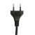 Fekete tápkábel európai dugóval