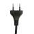 Fekete tápkábel európai dugóval