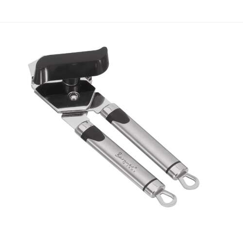 Bergner BG-3215 rozsdamentes acél konzervnyitó fekete fogantyúval 