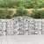 Gabion fal kővel, horganyzott acél, 300 x 30 x 100/120 cm