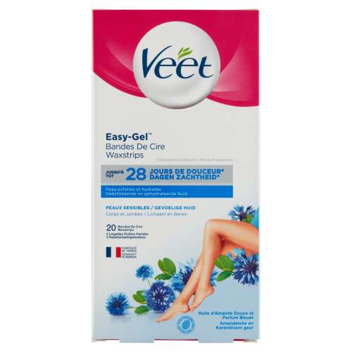 Benzi de epilare de ceara pentru piele sensibila Veet Easy-Gel 20buc 32523611