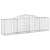 2 db íves horganyzott vas gabion kosár 300x50x80/100 cm 64250738