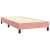 vidaXL rózsaszín bársony ágykeret rácsos alappal