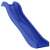 vidaXL blue polypropylene slide, angled view