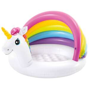 Piscină pentru bebeluși Intex în formă de unicorn cu baldachin cu arc, 127 x 102 x 69 cm - Intex
