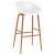 vidaXL fehér bárszék fa lábakkal, modern design, kényelmes ülés, erős szerkezet