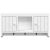 vidaXL fehér szerelt fa és acél kulcsszekrény 40 x 8,5 x 20 cm 65079946