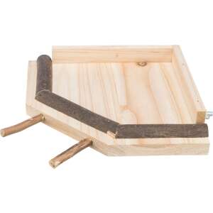 Trixie Madár Ülőhely Sarokba, 19 x 19 cm, Fa Madár Ülőhely, Madárkalitka Kiegészítő - Állattartás