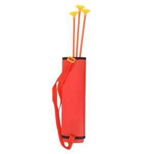 Piros játék íj és nyíl szett három nyíllal, tökéletes a gyerekeknek íjászat gyakorlására - Íj