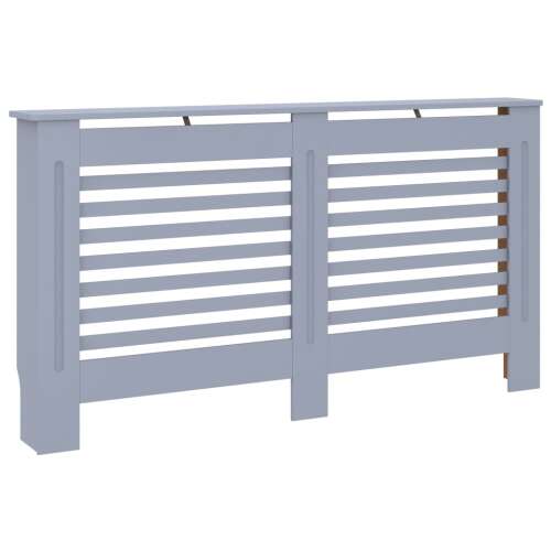 MDF Radiátorburkolat - Antracitszürke - 152x19x81 cm