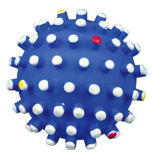 Trixie Minge Arici Jucărie pentru Câini, albastră cu spini albi și roșii, 10cm diametru - Jucării pentru câini