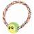 Trixie Inel din Frânghie cu Minge de Tenis Jucărie pentru Câini, 6 cm / 18 cm, Multicolor